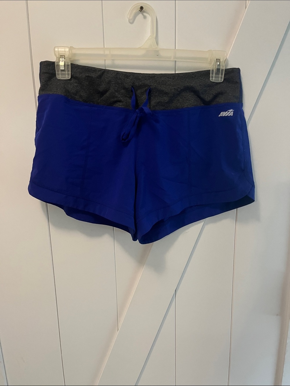 Avia Royal Blue Athletic Shorts with Dark Gray Waistband